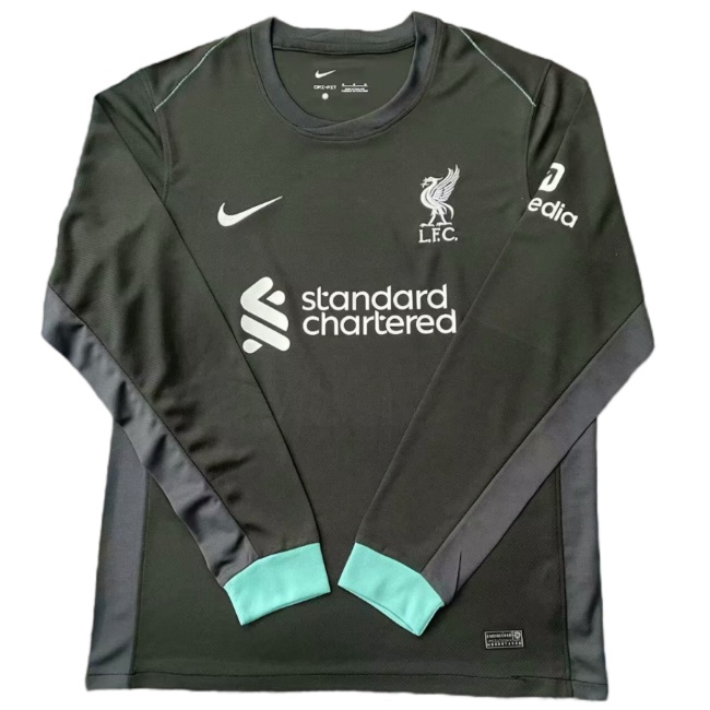 Liverpool 24/25 Away Black Long Soccer Jersey