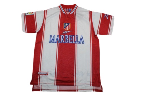 Atletico Madrid 99/00 Home Soccer Jersey