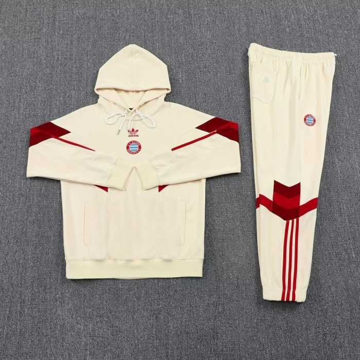 Bayern Munich 24/25 Hoodie Tracksuit - Light Beige