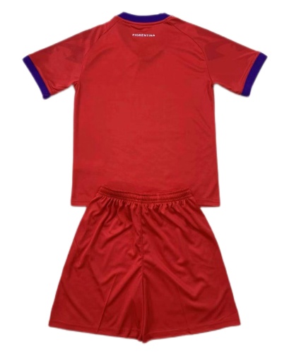 Kids-Fiorentina 24/25 Third Red Soccer Jersey