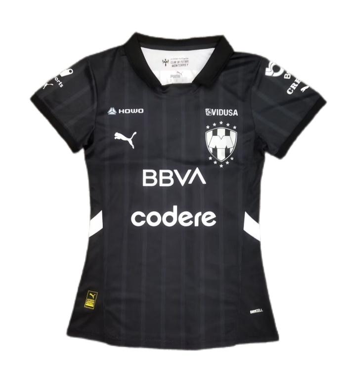Monterrey Woman 24/25 Third Black Soccer Jersey