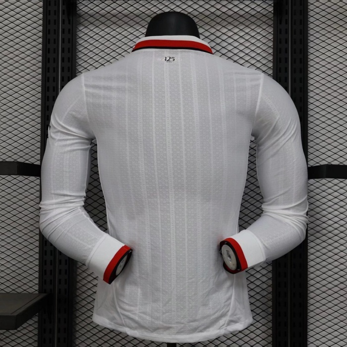 AC Milan 24/25 Away White Long Soccer Jersey(Player)