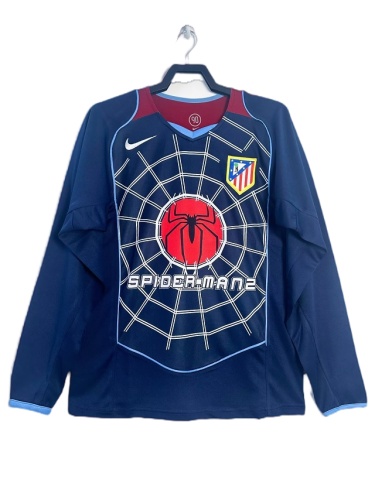 Atletico Madrid 04/05 Away Navy Long Soccer Jersey