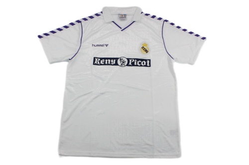 Real Madrid 89/90 Home Soccer Jersey