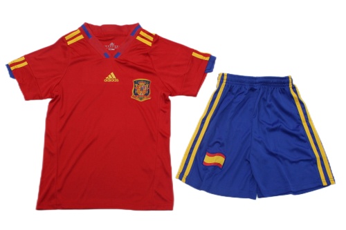 Kids-Spain 2010 Home Soccer Jersey