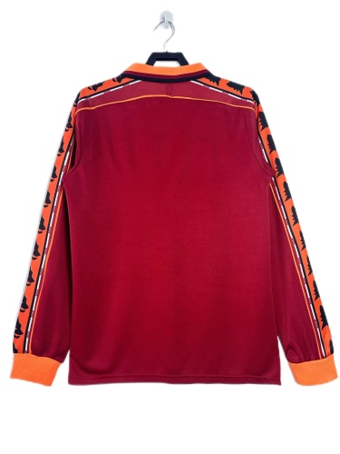 Roma 98/99 Home Long Soccer Jersey