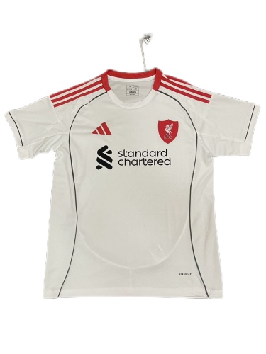 Liverpool 25/26 Away White Prediction Soccer Jersey
