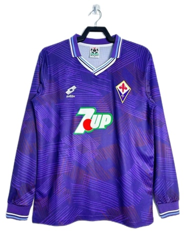 Fiorentina 92/93 Home Long Soccer Jersey