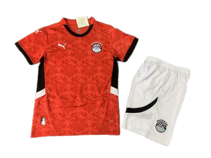 Kids-Egypt 24/25 Home Soccer Jersey