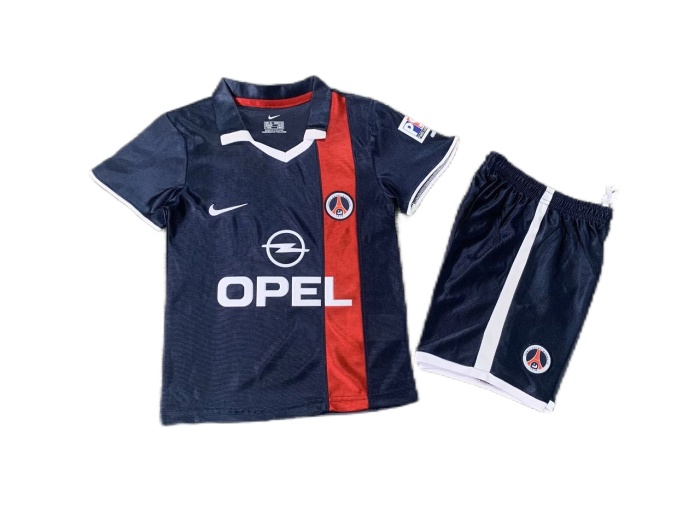 Kids-Paris St Germain 01/02 Home Soccer Jersey