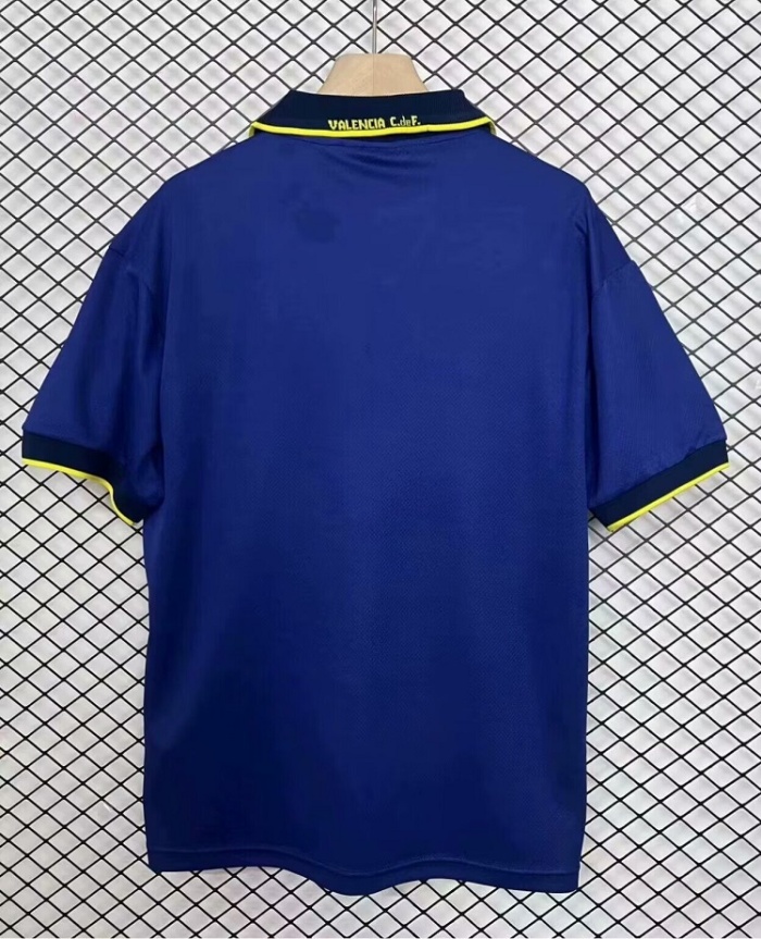 Valencia 96/97 Away Dark Blue Soccer Jersey