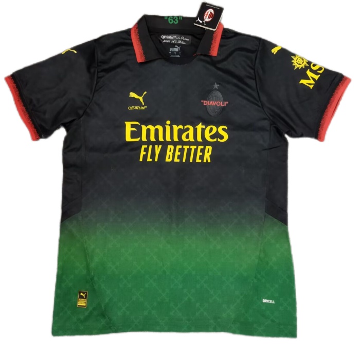 AC Milan 24/25 Special Black/Green Soccer Jersey