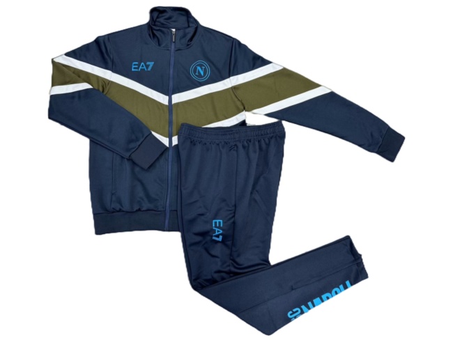 Napoli 24/25 Tracksuit - Navy Blue/Green