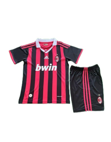 Kids-AC Milan 09/10 Home Soccer Jersey