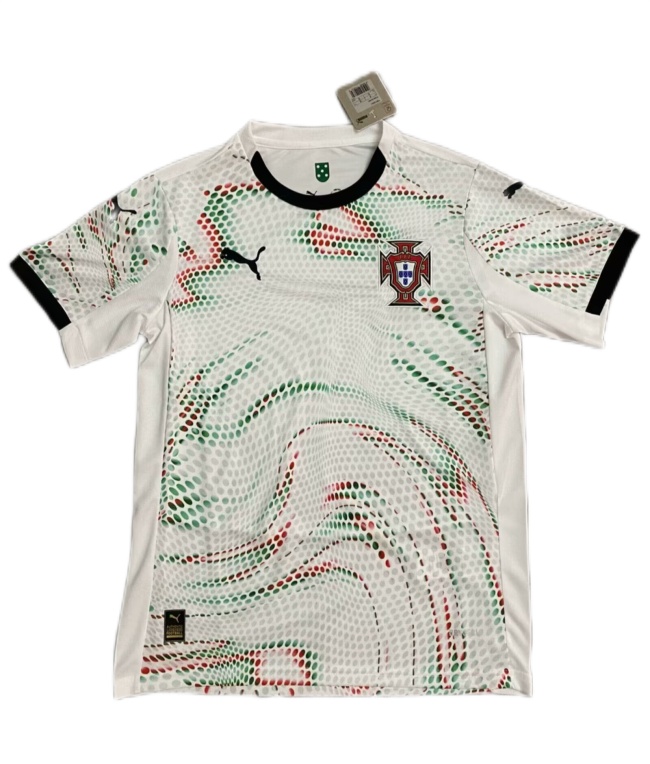 Portugal 2025 Away White Soccer Jersey