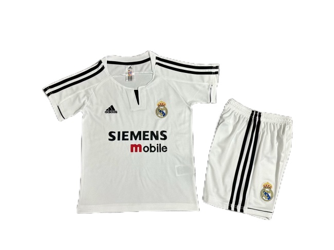 Kids-Real Madrid 03/04 Home Soccer Jersey