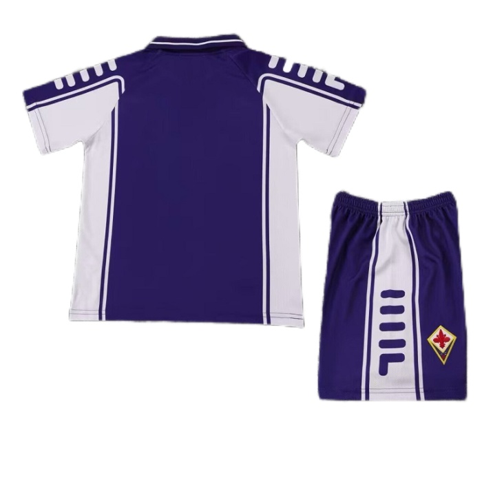 Kids-Fiorentina 99/00 Home Soccer Jersey