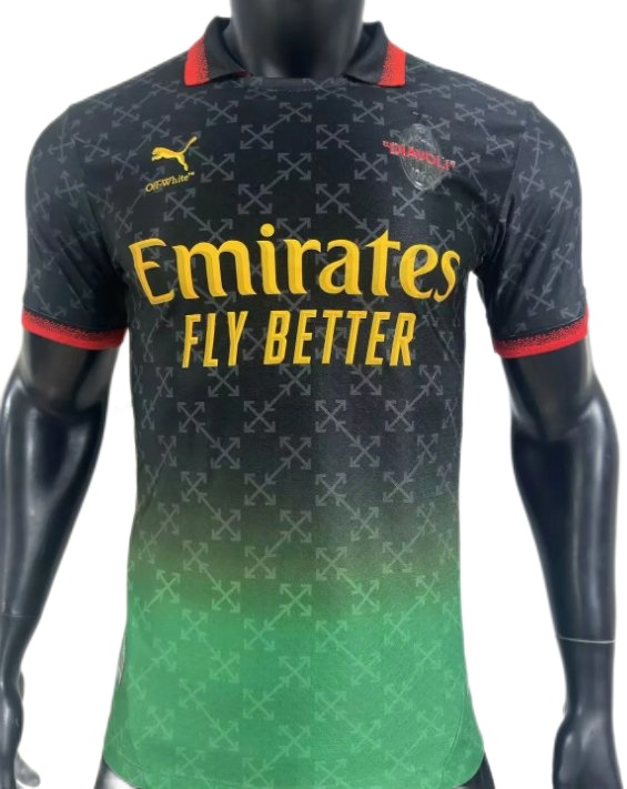 AC Milan 24/25 Fourth Black/Green Jersey(Player)