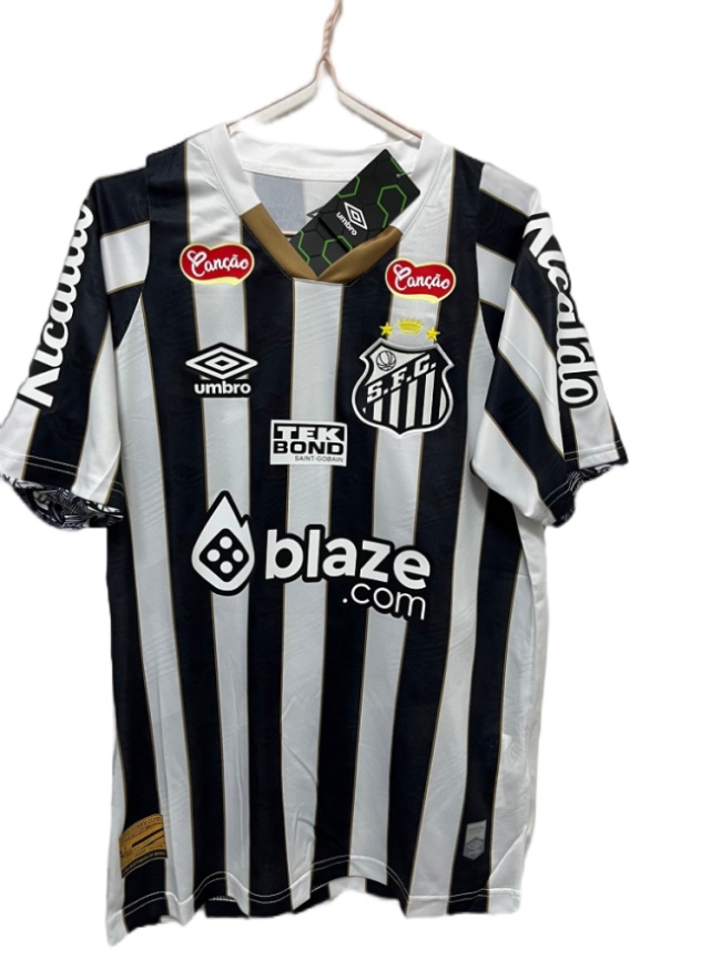 Santos 24/25 Away Black/White Sponsor Jersey