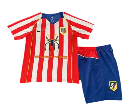 Kids-Atletico Madrid 04/05 Home Soccer Jersey
