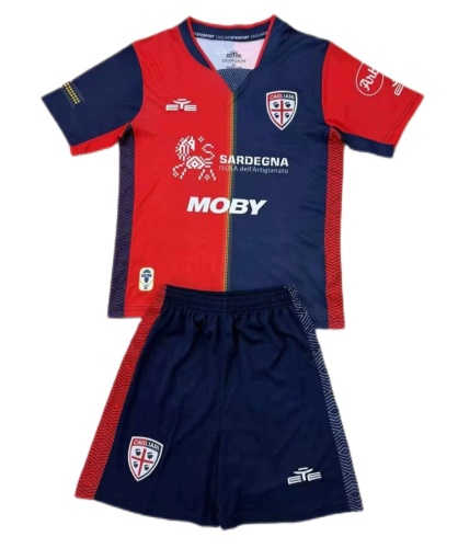Kids-Cagliari 24/25 Home Soccer Jersey