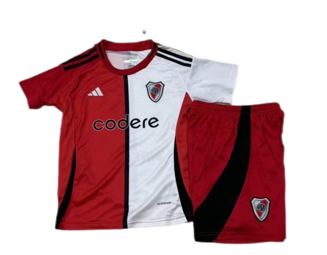 Kids-River Plate 25/26 Third Red/White Soccer Jersey