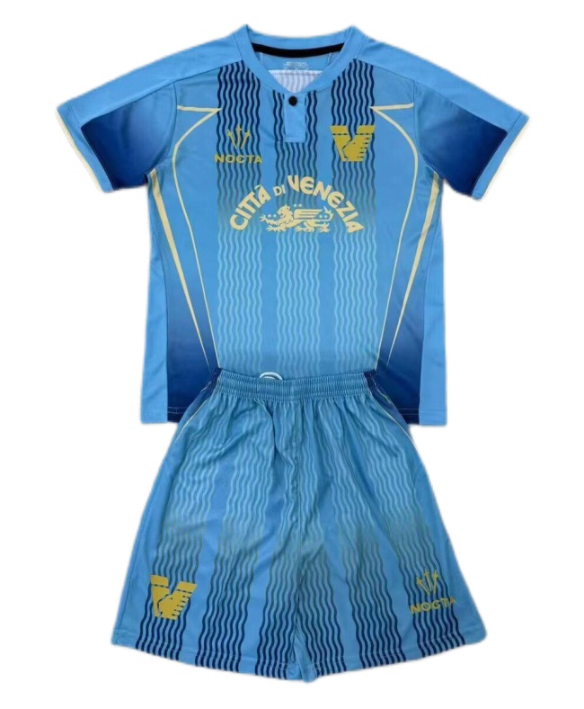 Kids-Venezia 24/25 Third Blue Soccer Jersey