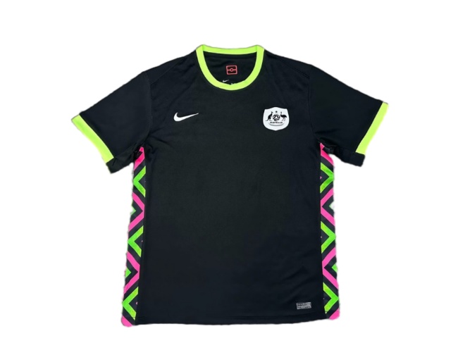 Australia 2025 Away Black Soccer Jersey