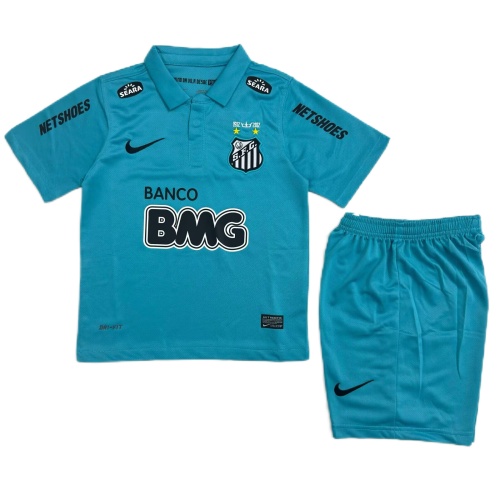 Kids-Santos 12/13 Third Blue Soccer Jersey [DUPLICATE]