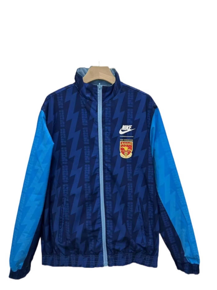 Arsenal 24/25 Reversib Wind Coat - Blue/Grey