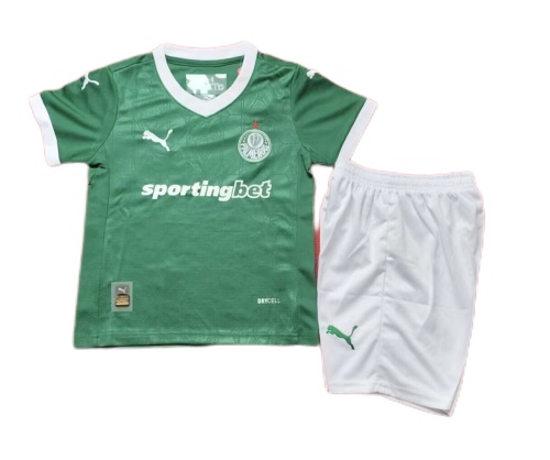 Kids-Palmeiras 25/26 Home Soccer Jersey