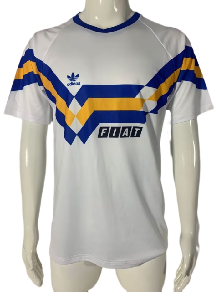 Boca Juniors 90/91 Away White Soccer Jersey