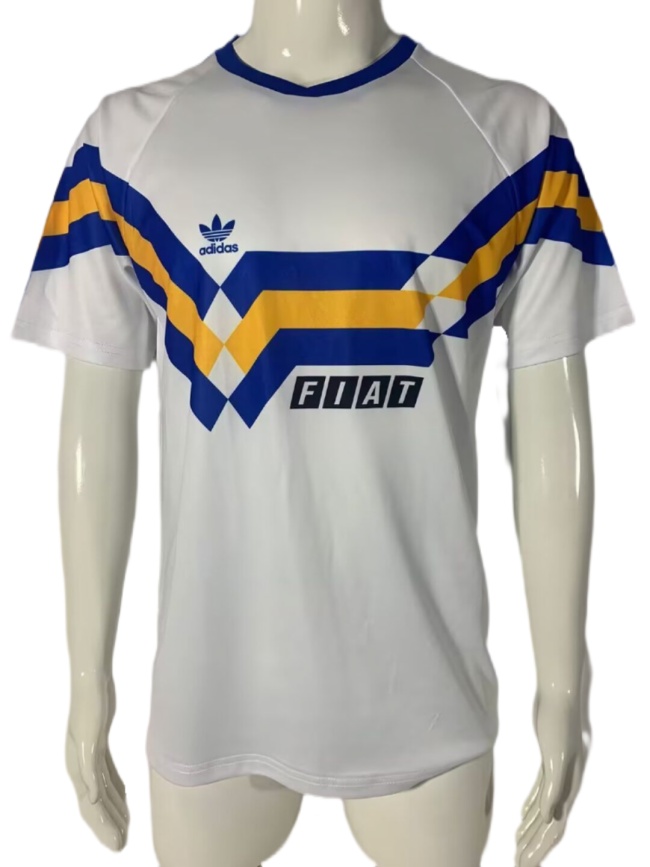 Boca Juniors 90/91 Away White Soccer Jersey
