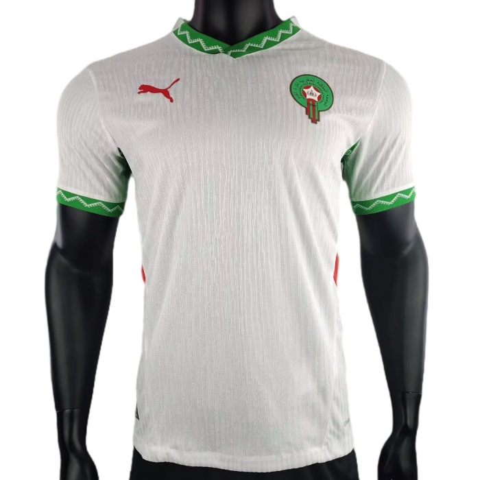 Morocco 24/25 Away White Soccer Jersey(Player)