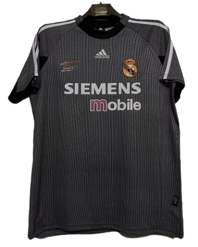 Real Madrid 02/03 GK Black Soccer Jersey