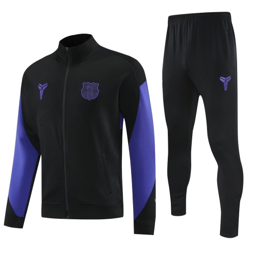 Barcelona 25/26 Tracksuit - Black/Purple