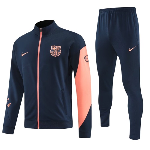Barcelona 25/26 Tracksuit - Navy Blue/Pink