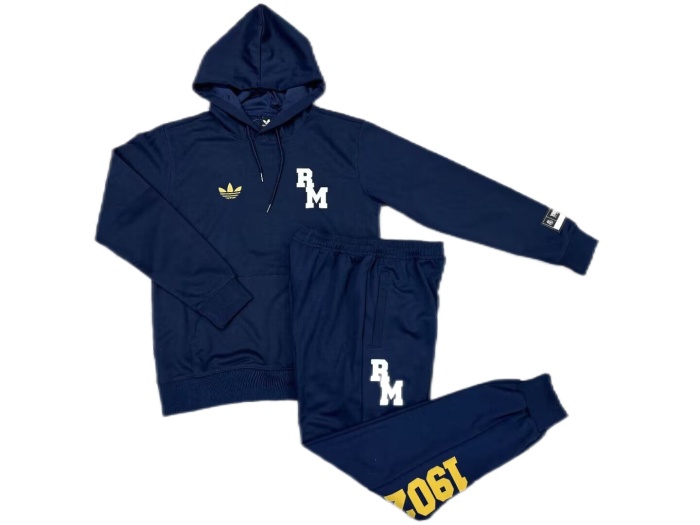 Real Madrid 24/25 Hoodie Tracksuit - Navy Blue