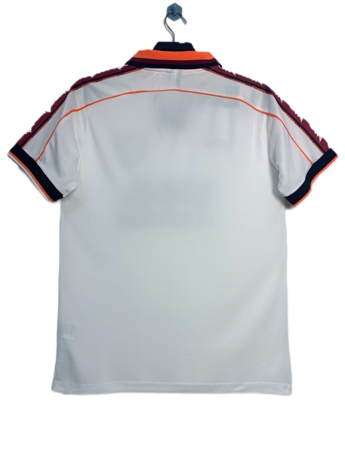 Roma 98/99 Away White Soccer Jersey