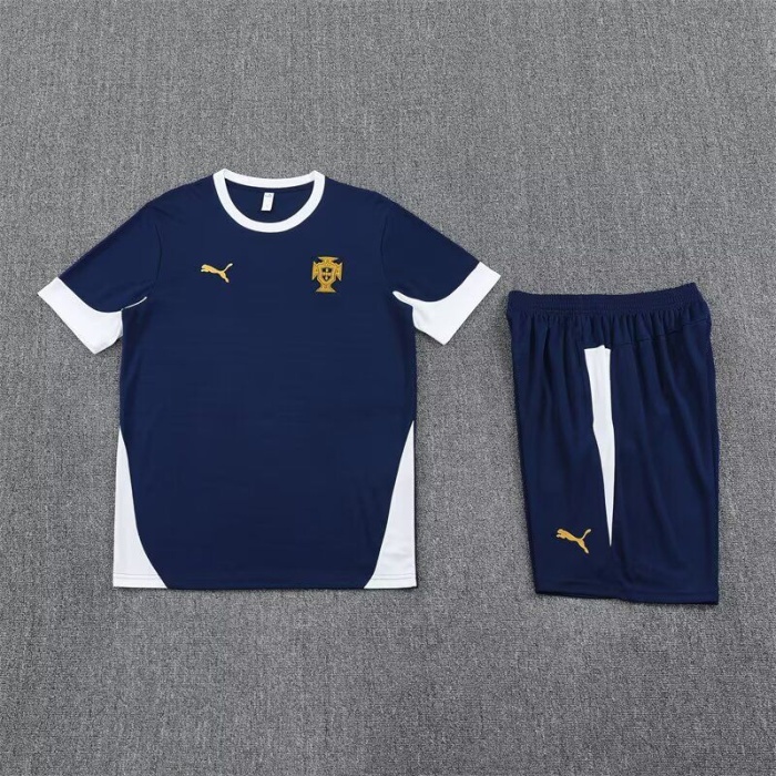 Portugal 25/26 Navy Blue/White Training Kit Jerseys
