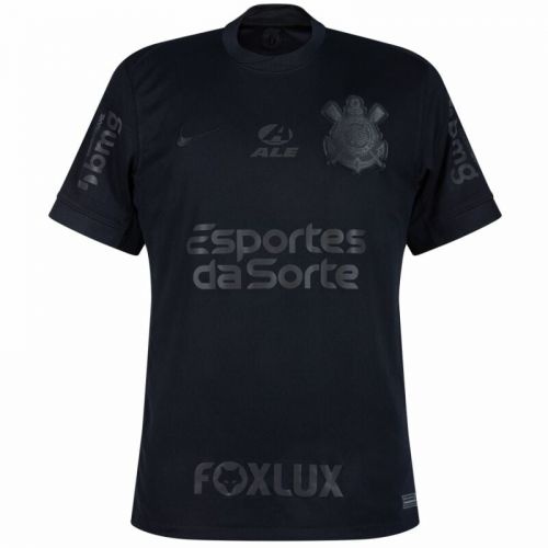 Corinthians 24/25 Away Black Sponsor Soccer Jersey