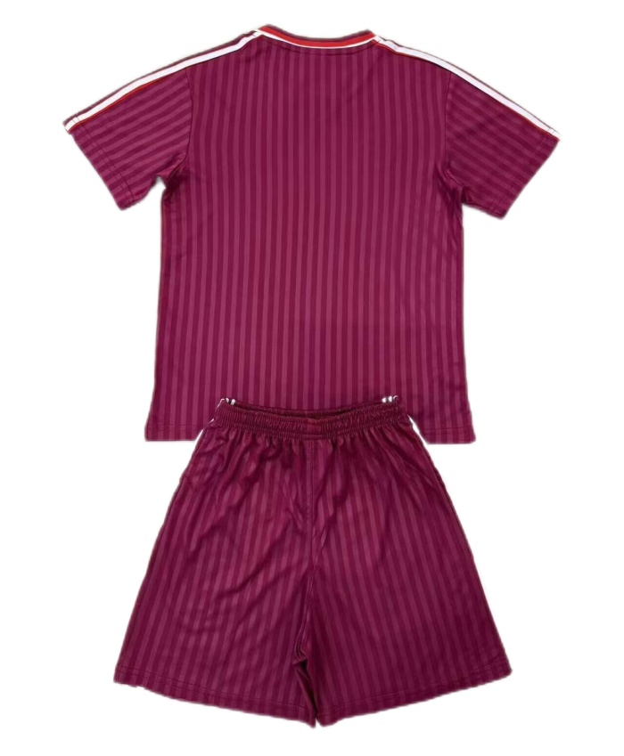 Kids-Bayern Munich 25/26 Special Dark Red Soccer Jersey