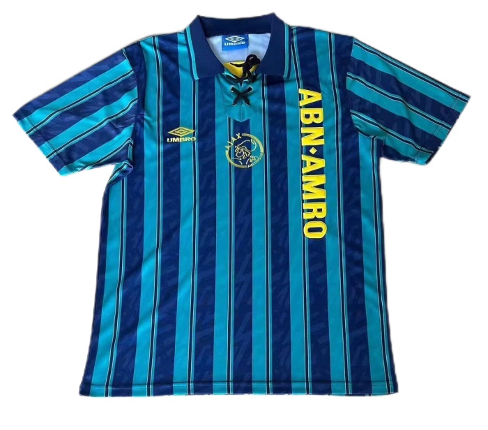 Ajax 93/94 Away Blue Soccer Jersey