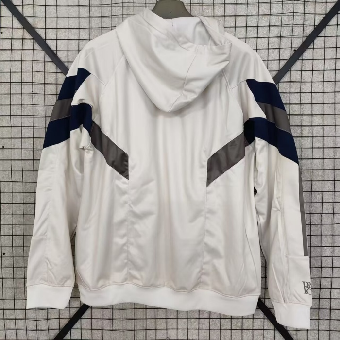 Real Madrid 25/26 Hoodie - White/Dark Grey