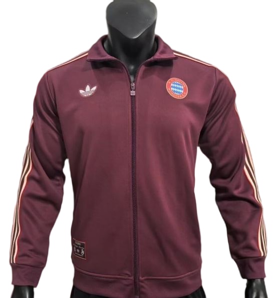 Bayern Munich 25/26 Retro Model Jacket - Dark Red