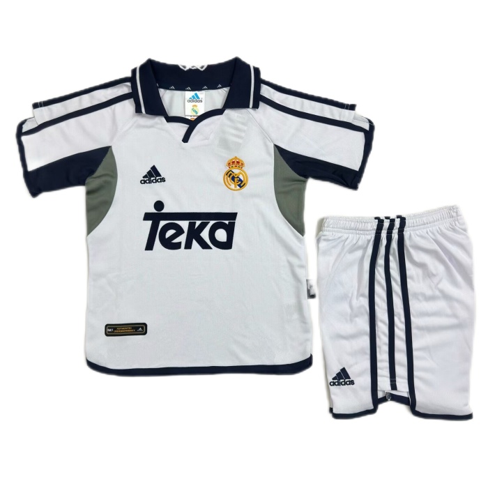 Kids-Real Madrid 00/01 Home Soccer Jersey