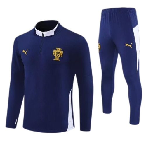 Kids Portugal 25/26 Tracksuit - Navy Blue