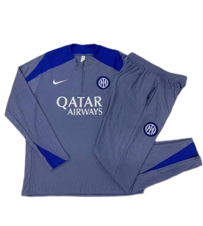 Inter Milan 24/25 Tracksuit - Blue/Grey