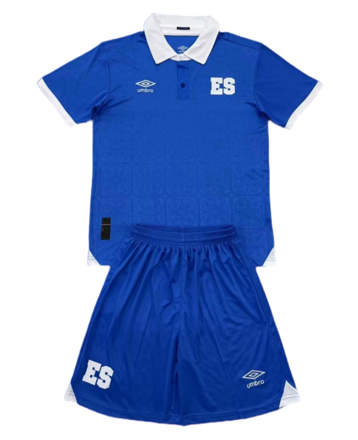 Kids-El Salvador 25/26 Home Soccer Jersey