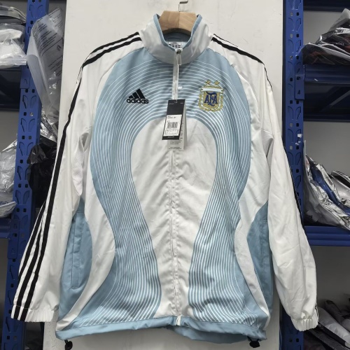 Argentina 25/26 Wind Coat - White/Sky Blue